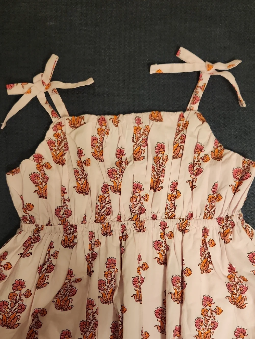 Crewcuts Pink Floral Tie-Strap Sundress Size 3T